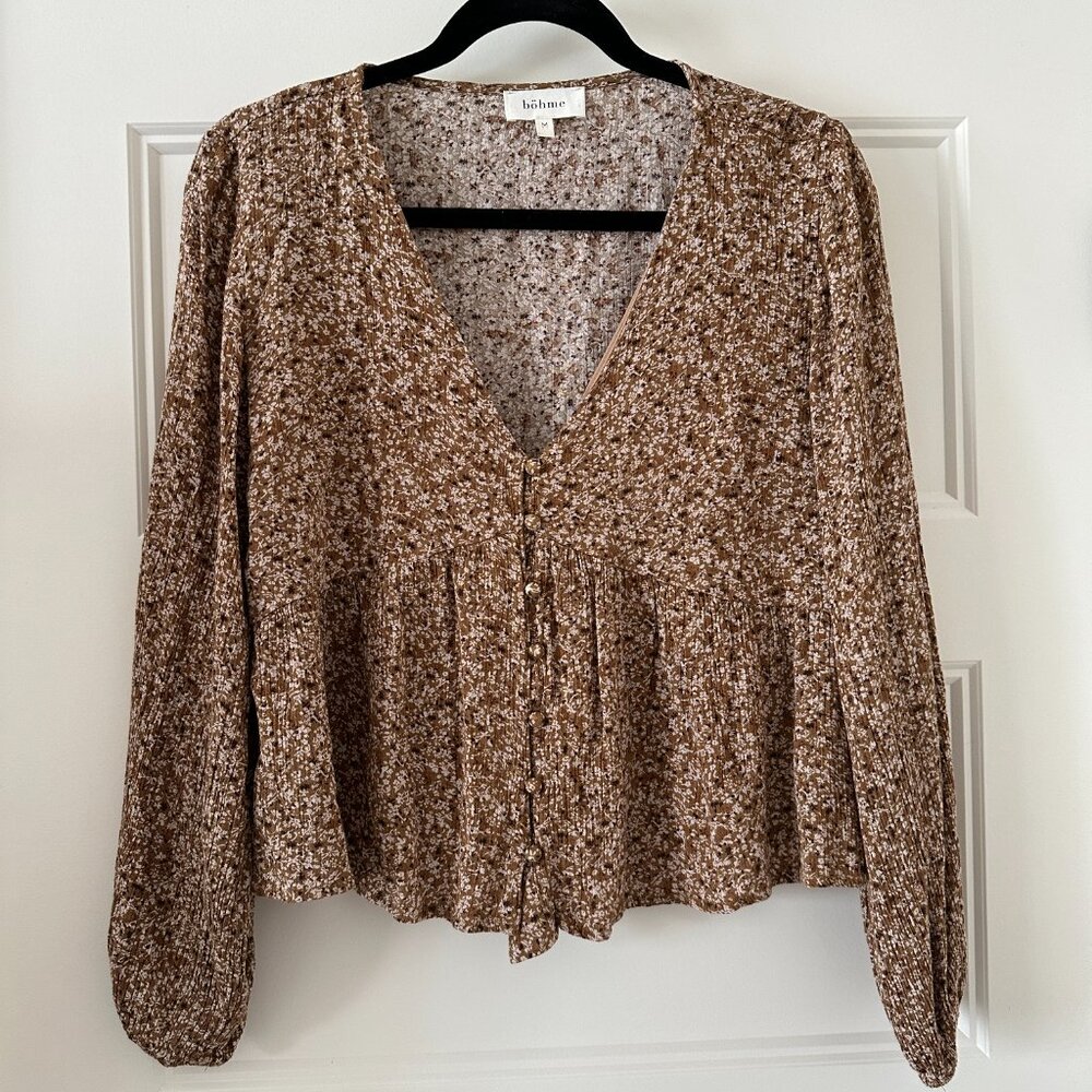 Floral Peplum Blouse